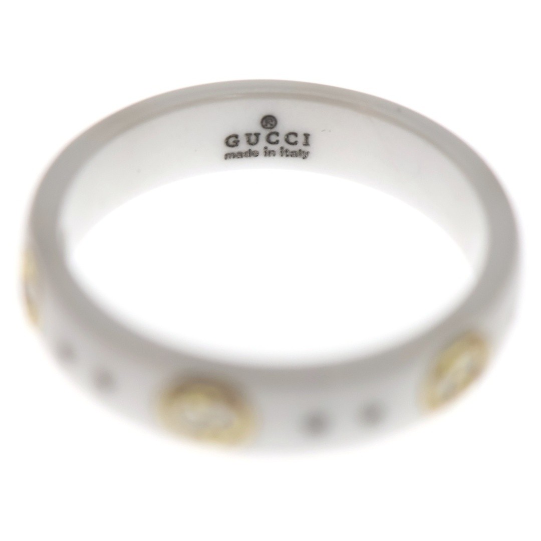 Gucci Interlocking G Icon Ring Ceramic White gold… - image 5