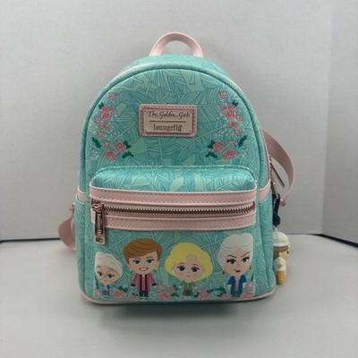 Loungefly Golden Girls Chibi Floral Mini Backpack & Wallet  display picture 1