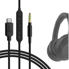 Geekria Type-C Audio Cable with Mic for Sony WH-1000XM6 WH-1000XM5 ULT WEAR