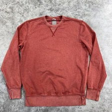GAP Sweatshirt Mens Small Red Crewneck Pullover V Stitch Gap Sweats
