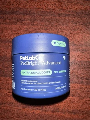 PETLABCO - ProBright Dental Powder, Dog Teeth Cleaning, FOR SMALL DOGS 1.59 OZ