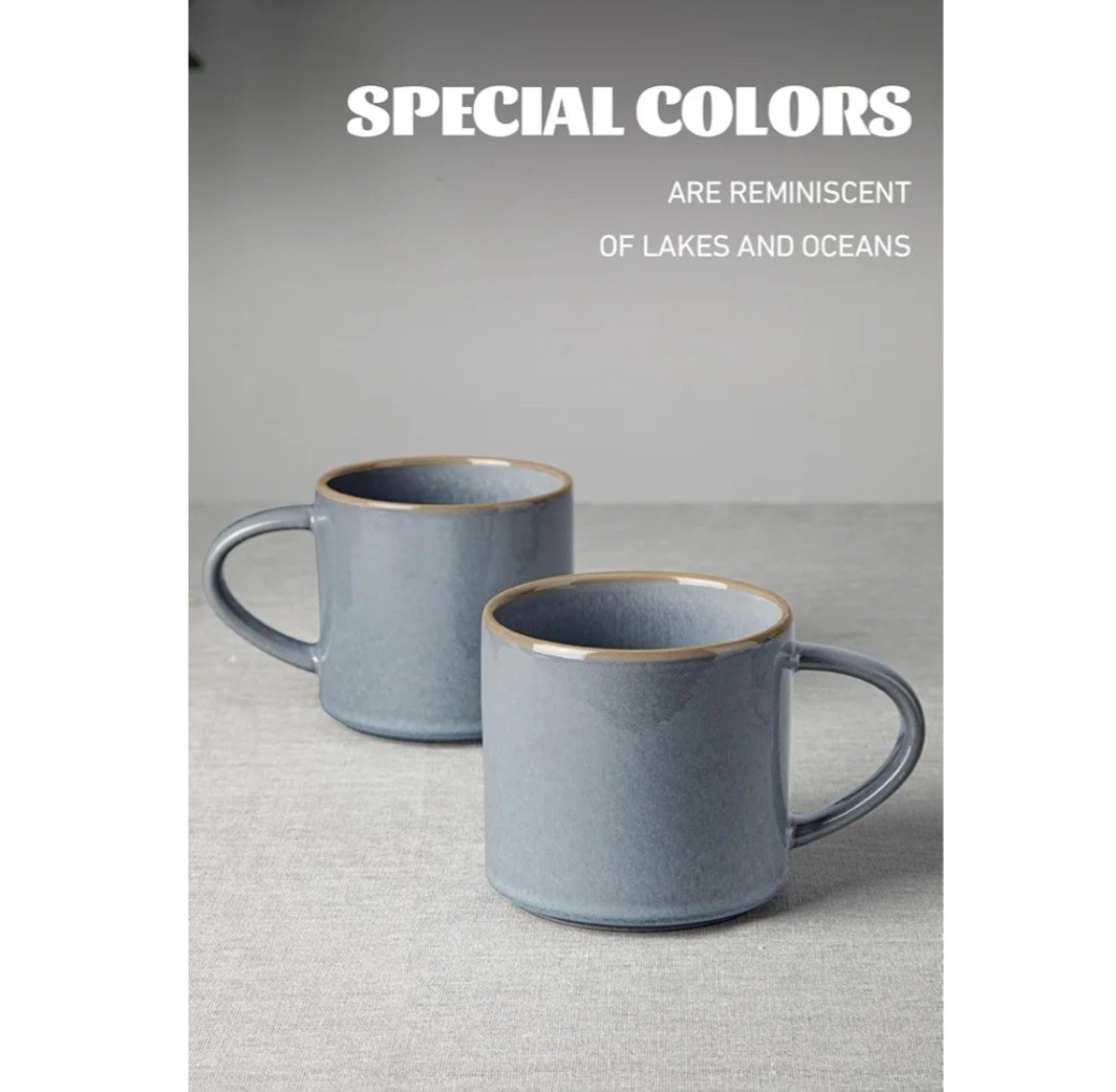 5 stars(380)famiware Nature Coffee Mugs Set of 4, 14 oz Coffee Mug Set, Coffee