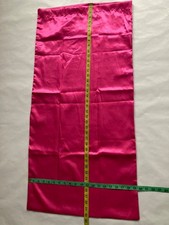 Silky Satin Pillowcase Pillow Case Cover Standard 40 x20 Red Pink