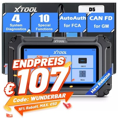 2026 XTOOL D5 Profi KFZ Diagnosegerät Auto OBD2 Scanner TPMS EPB SAS ABS BMS Neu