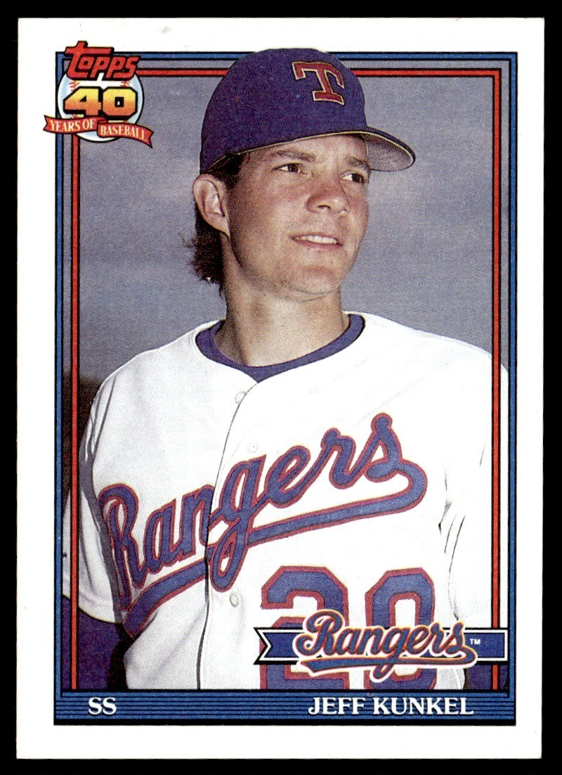 1991 Topps Jeff Kunkel Texas Rangers #562
