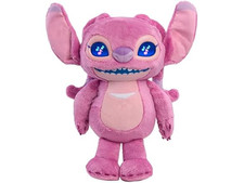 Disney Stitch Angel Many Moods 14" Interactive Plush Sounds LCD Eyes FREE Teenie