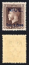 Niue SG 22a 1917 3d variety No stop after PENE only 35 printed U/M Cat 850