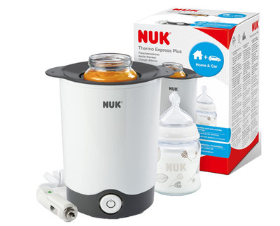 NUK Thermo Express Plus Flaschenwärmer 90s 12V Auto Abschaltung Wie Neu