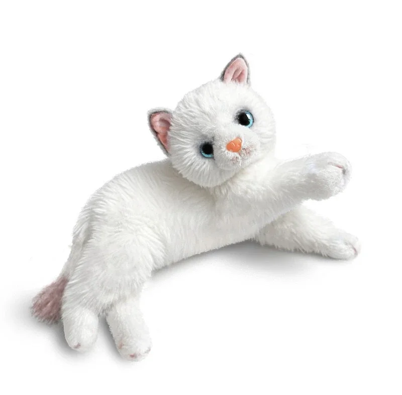 White Kitten Cat 15 Inch Stuffed Animal Plush Toys Toddler Doll Kids Gifts