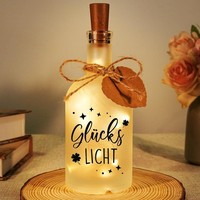 Geschenk GlüCkslicht LED Flaschenlicht FüR Frauen Deko Mit Spruch