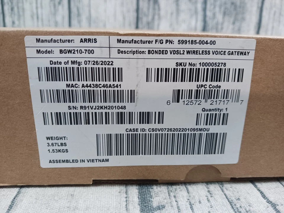 ARRIS (BGW210-700) BONDED VDSL2 WIRLESS VOICE GATEWAY / WIFI MODEM - OPEN BOX - Image 2 of 3