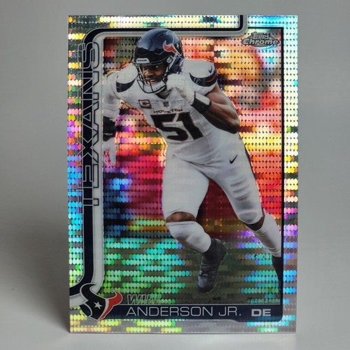 2025 Topps Chrome - Will Anderson Jr. #121 Pulsar Refractor Houston Texans