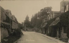 Overbury, England Street Scene with Cottages 1920 United Kingdom Vintage RPPC