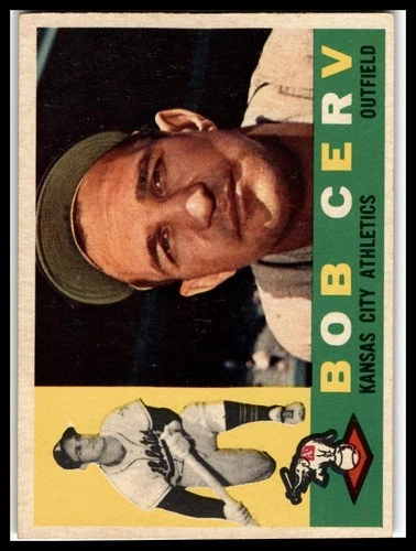 1960 Topps #415b Bob Cerv : Gray back