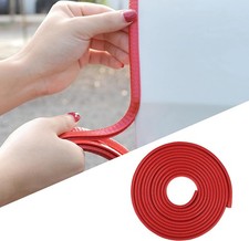 16Ft Universal Car Edge Rubber Seal Trim Protector, U Shape Door Edge Red