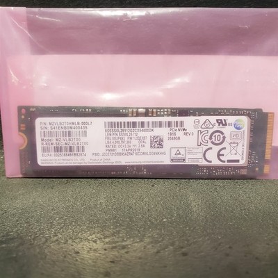 Samsung MZ-VLB2T00 2TB M.2 NVMe PCIe PM981 Solid State Drive SSD MZVLB2T0HMLB