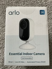 Arlo Essential Security Camera 2K - Indoor Only - 2nd Gen NEW - Wired Camera