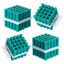 100Pcs Expanding Plastic Concrete Anchors Screw Anchors Drywall Wall Expansion