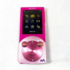 SONY NW-S645 Walkman Digital Media Player MP3 16GB Pink Japanese Language Tested