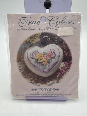 True Colors Ribbon Embroidery Kit Box Tops Roses & Daisies SRK9011 - New