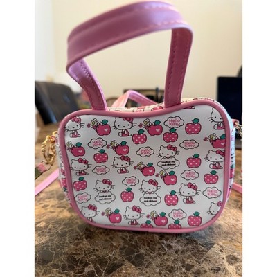 Hello Kitty All-Over Print Crossbody Bag, Lotion & Pen Set-3-Piece Gift Bundle