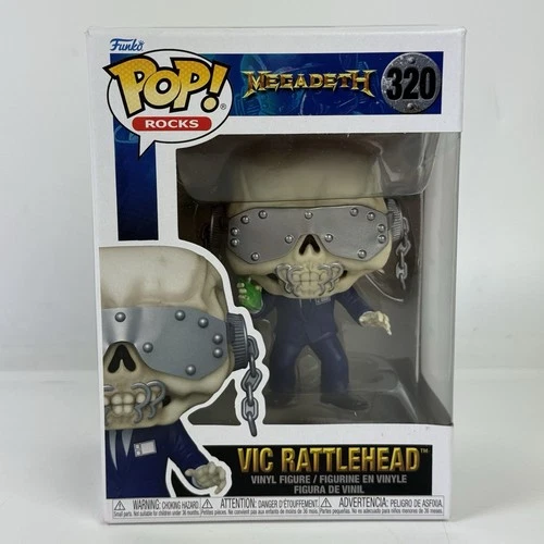 Funko Pop Vinyl Figure Rocks Megadeath Vic Rattlehead 320
