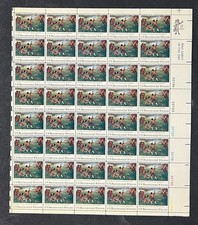 US 1563 Mint Sheet (MNH) Lexington Concord (PB10) 10-Cent 1975 ZAYIX