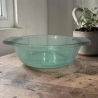 Anchor Hocking Meadow Green 1.5qt Round Casserole, Vintage Glass Baking Dish