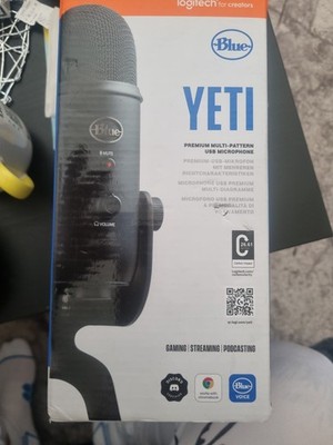 Logitech Blue Yeti USB-Mikrofon Kondensatormikrofon für Gaming und Podcasting