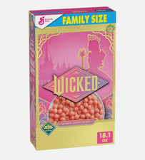 Wicked Cereal, Glinda Good Berry Flavored, Family Size, 18.1 oz