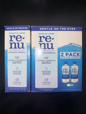 Renu Contact Lens Solution, Advanced Formula Triple Disinfectant Contact Cleanin