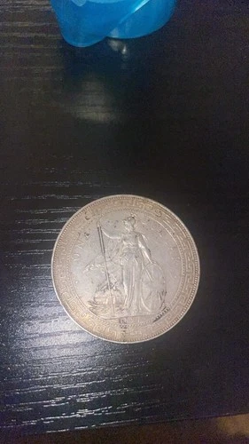 England Silver Trade Dollar Coin Britannia Design Chinese Characters