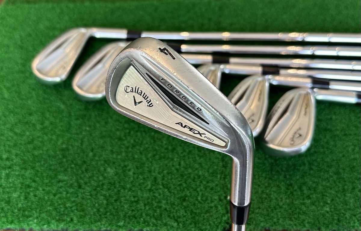 2014 CALLAWAY FORGED APEX PRO 4-PW IRON SET KBS TOUR-V 110 STIFF