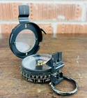 WWII British Army Prismatic Marching Compass Barker London Mk IX MOD Broad Arrow