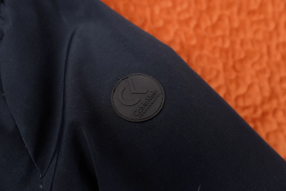 Calvin Klein performance winter parka coat womens large gray faux-fur hood - Image 3 of 4