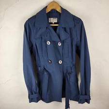 Musto Women's Uk12 Short Trench Coat 064 Ocean Racing Black Jacket Outdoors