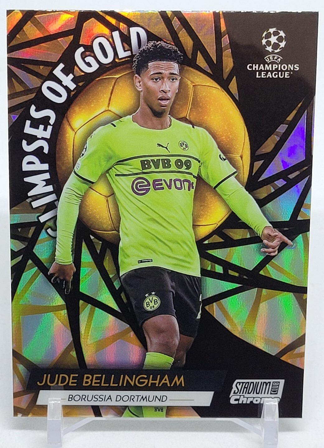 JUDE BELLINGHAM 2021-22 STADIUM CLUB CHROME GLIMPSES OF GOLD!