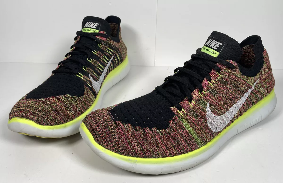 FREE RUN FLYKNIT OC RACER Olympic Rio BLACK VOLT RACER 843430-999 15 | eBay