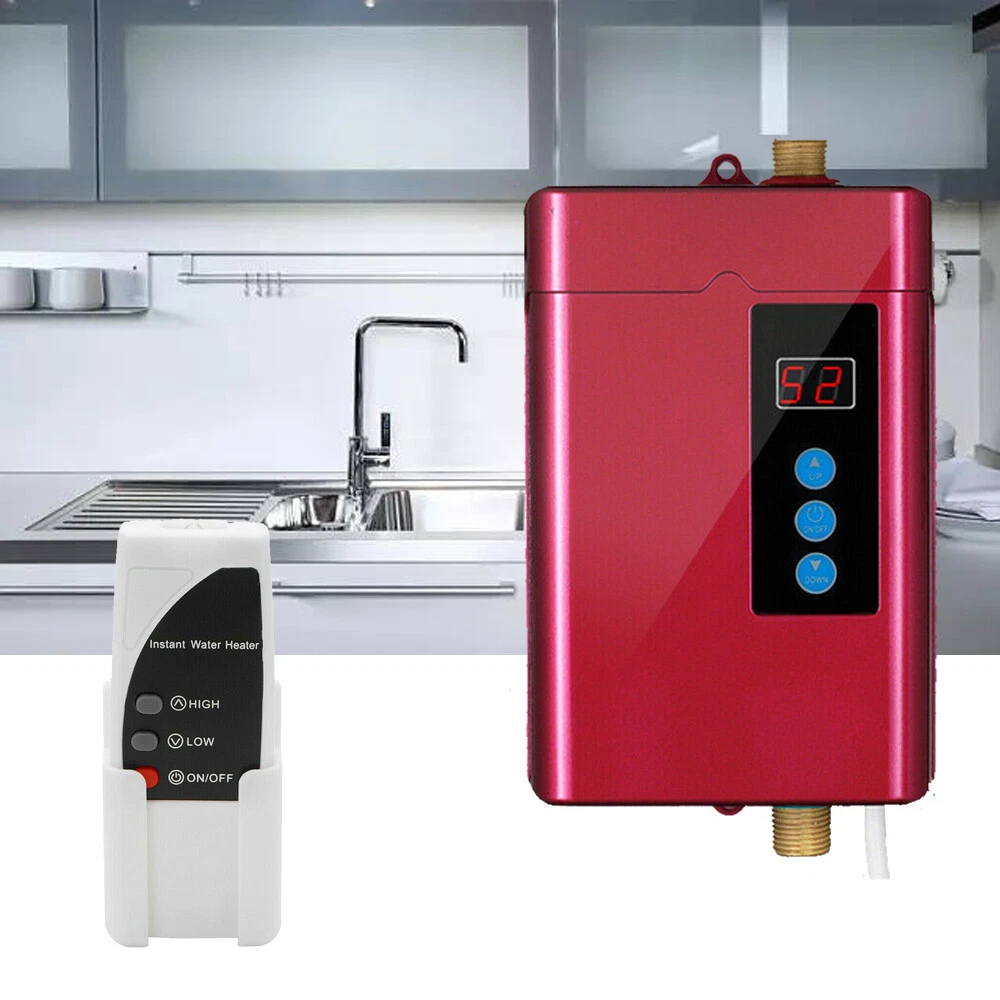 3000W Instant Electric Tankless Water Heater Mini Bathroom Kitchen Shower  Kit | eBay
