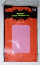 CHILD COSTUME TIGHTS PINK GIRLS ONE SIZE HALLOWEEN NYLONS VALENTINE