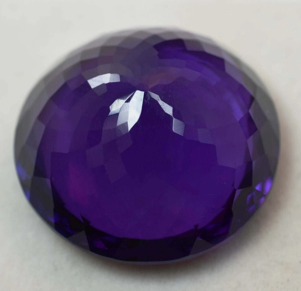 AAA+ Large Purple Amethyst 63.35 Ct. Round Cut Loose Gemstone Gift for Women/Her - Image 4 of 4