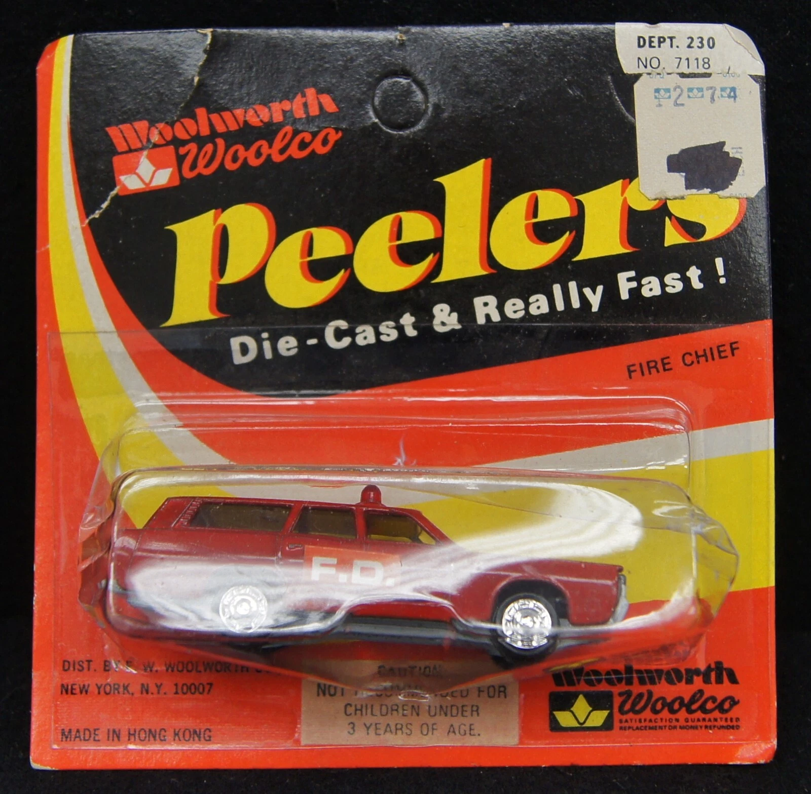 VINTAGE WOOLWORTH PEELERS Fire Chief #7118