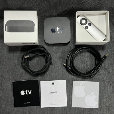 Apple TV (3rd Generation) HD Streamer A1469 Original Box, Remote, EVERYTHING!