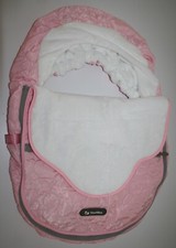 BABY CAR SEAT CARRIER COVER Warm Plush Fleece BUNTING Infant Pink YOOFOSS - NEW