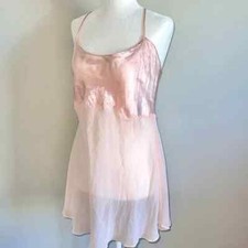 Victoria  s Secret Silk Slip Dress Large
