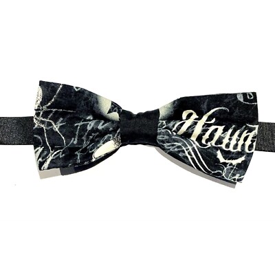 Gothic Bowtie Dickie Bow Hair Bow Pre Tied Prom Wedding Graduation Suit