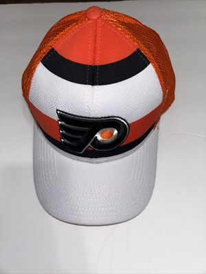 Philadelphia Flyers White/Orange/black Trucker SnapBack Hat NHL