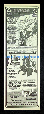 Dr. Goyle Spank the Monkey Arrow Comics 1999 Print Magazine Ad Poster ADVERT