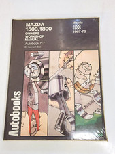Autobooks Mazda 1500 1800 1967-73 Owners Workshop Manual #717 Repair Book