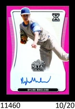 1-2020 LEAF METAL DRAFT PINK PRISMATIC AUTO DYLAN MacLEAN RANGERS 10/20